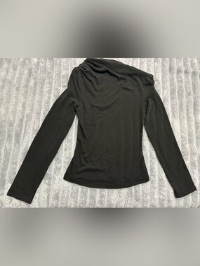 a new day Black Cowl Neck Long-Sleeve Sweater Top